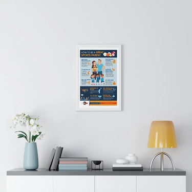 How to Be a Great Sports Parent Infographic - Premium Framed Vertical Poster HoopsKing